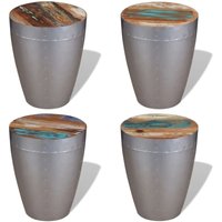 Sitzhocker im Retro-Industrie-Design Altholz - Hocker - Holz-Hocker - Home & Living - Braun von VIDAXL