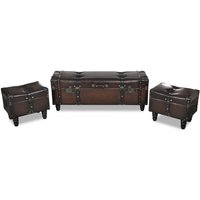 Sitztruhen-Set 3 Stk. Braun - Vidaxl von VIDAXL