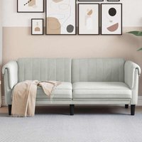 Sofa 2-Sitzer Hellgrau Samt - Vidaxl von VIDAXL