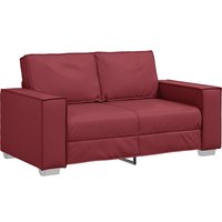 Vidaxl - Sofa 2-Sitzer Weinrot 120 cm Kunstleder von VIDAXL