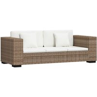 8-tlg. 3-Sitzer Sofa Set Echt Rattan vidaXL995584 von BONNEVIE