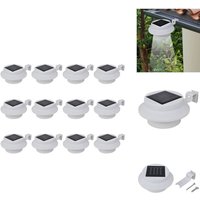Vidaxl - Solar-Außenleuchten für Zaun 12 Stk. led Weiß - LED-Gartenleuchte - Solarleuchte - Außenscheinwerfer - Outdoor-Beleuchtung - Weisse Vidaxl - Solar-Außenleuchten für Zaun 12 Stk. led Weiß - LED-Gartenleuchte - Solarleuchte - Außenscheinwerfer - Outdoor-Beleuchtung - Weisse von VIDAXL