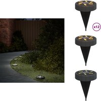 Solar-Bodenleuchten mit Erdspieß 12 Stk. Warmweiß - Solarlaternen - Gartenbeleuchtung - Außenscheinwerfer - LED-Beleuchtung - Solarbetriebene Lampen Solar-Bodenleuchten mit Erdspieß 12 Stk. Warmweiß - Solarlaternen - Gartenbeleuchtung - Außenscheinwerfer - LED-Beleuchtung - Solarbetriebene Lampen von VIDAXL