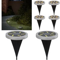 Solar-Bodenleuchten mit Erdspieß 4 Stk. Warmweiß - Solarlaternen - Outdoor Beleuchtung - Gartenbeleuchtung - led Lichterkette - Terrassenlampe - Home Solar-Bodenleuchten mit Erdspieß 4 Stk. Warmweiß - Solarlaternen - Outdoor Beleuchtung - Gartenbeleuchtung - led Lichterkette - Terrassenlampe - Home von VIDAXL