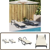Vidaxl - Sonnenliegen 2 Stk. mit Auflagen Schwarz Poly Rattan - Sonnenliegen - Gartenmöbel - Lounge Chair - Outdoor Furniture - Poolside Lounger Vidaxl - Sonnenliegen 2 Stk. mit Auflagen Schwarz Poly Rattan - Sonnenliegen - Gartenmöbel - Lounge Chair - Outdoor Furniture - Poolside Lounger von VIDAXL