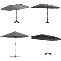 Vidaxl - Sonnenschirm mit Aluminium-Mast 460 x 270 cm Anthrazit - Doppel Sonnenschirm - Gartenschirm - Sonnenschutz - Outdoor Möbel - Patio Vidaxl - Sonnenschirm mit Aluminium-Mast 460 x 270 cm Anthrazit - Doppel Sonnenschirm - Gartenschirm - Sonnenschutz - Outdoor Möbel - Patio von VIDAXL