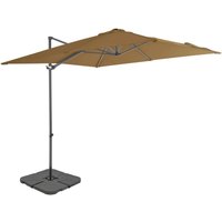 Bonnevie - Sonnenschirm,Gartenschirm mit Schirmständer Taupe vidaXL von BONNEVIE