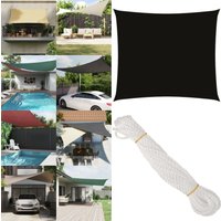 Vidaxl - Sonnensegel Oxford-Gewebe Rechteckig 2x2,5 m Schwarz - Sonnensegel - Sonnenschutz - Gartensonnensegel - uv Schutz - Wetterfest - Home & Vidaxl - Sonnensegel Oxford-Gewebe Rechteckig 2x2,5 m Schwarz - Sonnensegel - Sonnenschutz - Gartensonnensegel - uv Schutz - Wetterfest - Home & von VIDAXL