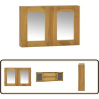 Spiegelschrank 60x10x40 cm Massivholz Teak - Teekholzkasten - Badezimmerregal - Spiegelkommode - Aufbewahrungsbox - Wandhängeschrank Spiegelschrank 60x10x40 cm Massivholz Teak - Teekholzkasten - Badezimmerregal - Spiegelkommode - Aufbewahrungsbox - Wandhängeschrank von VIDAXL