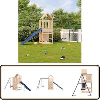 Spielturm Massivholz Kiefer - Holzspielplatz - Spielturm - Kiefernholz - Klettermöglichkeiten - Schaukelset Spielturm Massivholz Kiefer - Holzspielplatz - Spielturm - Kiefernholz - Klettermöglichkeiten - Schaukelset von VIDAXL