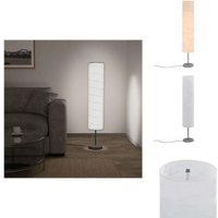 Standleuchte 121 cm Weiß E27 - Stehlampe - Wohnraumbeleuchtung - Reispapierlampe - Moderne Beleuchtung - Industrielle Dekoration Standleuchte 121 cm Weiß E27 - Stehlampe - Wohnraumbeleuchtung - Reispapierlampe - Moderne Beleuchtung - Industrielle Dekoration von VIDAXL
