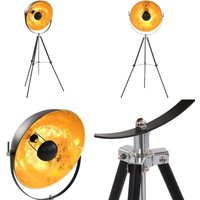 Vidaxl - Standleuchte E27 Schwarz und Golden 51 cm - Stehleuchte - Schwarze Stehleuchte - Goldene Stehleuchte - Designer Stehleuchte von VIDAXL