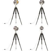 Vidaxl - Stativlampe Mango Massivholz 165 cm - Retro Lampe - Stehlampe Wohnzimmer - Hollywood Lampe - Tischlampe - Designer Lampe - Home & Living von VIDAXL