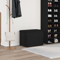 Bank mit Stauraum Schwarz Eiche 60x40x45 cm Holzwerkstoff Vidaxl 569806 Bank mit Stauraum Schwarz Eiche 60x40x45 cm Holzwerkstoff Vidaxl 569806 von VIDAXL