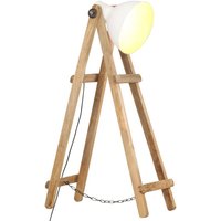 Bonnevie - Stehlampe Weiß E27 Mango Massivholz vidaXL175127 von BONNEVIE