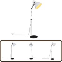 Vidaxl - Stehleuchte 25 w Weiß 30x30x90-150 cm E27 - Industrielampen - Stehlampe - Wohnzimmerstil - Büroleuchte - Eisenleuchte von VIDAXL