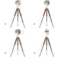 Stehleuchte Dreibein Massivholz Mango 165 cm - Stehlampe - Vintage-Design - Holzsäule - Dreibeinständer - Wohnzimmerlampe - Home & Living von VIDAXL