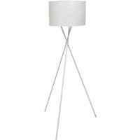 Vidaxl - Stehleuchte mit Lampeschirm und hohem Ständer Weiß Weiß von BONNEVIE