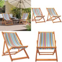 Vidaxl - Strandstühle 2 Stk. Klappbar Mehrfarbig Stoff - Strandstuhl - Gartenstuhl - Campingstuhl - Klappbarer Stuhl - Loungestuhl - Home & Living Vidaxl - Strandstühle 2 Stk. Klappbar Mehrfarbig Stoff - Strandstuhl - Gartenstuhl - Campingstuhl - Klappbarer Stuhl - Loungestuhl - Home & Living von VIDAXL