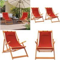 Vidaxl - Strandstühle 2 Stk. Klappbar Rot Stoff - Strandstuhl - Gartenstuhl - Campingstuhl - Klappbarer Stuhl - Loungestuhl - Home & Living Vidaxl - Strandstühle 2 Stk. Klappbar Rot Stoff - Strandstuhl - Gartenstuhl - Campingstuhl - Klappbarer Stuhl - Loungestuhl - Home & Living von VIDAXL