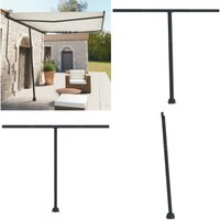 Stützen für Markisen Anthrazit 300x245 cm Eisen - Markisestütze - Markisenstütze - Eisenständer - Gartendekoration - Terrassenüberdachung - Home & von VIDAXL