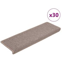 Vidaxl - Stufenmatten 30 Stk. 65x21x4 cm Hellbraun von VIDAXL