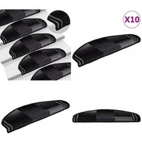 Vidaxl - Stufenmatten Selbstklebend 10 Stk 65x21x4 cm Schwarz Grau - Treppenmatte - Treppenschutz - Trittschalldämmung - Anti-Rutschmatte Vidaxl - Stufenmatten Selbstklebend 10 Stk 65x21x4 cm Schwarz Grau - Treppenmatte - Treppenschutz - Trittschalldämmung - Anti-Rutschmatte von VIDAXL