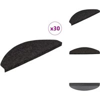 Stufenmatten Selbstklebend 30 Stk. Anthrazit 65x22,5x3,5 cm - Stufenmatte - Stufenmatten - Treppenmatten - Treppenschoner Stufenmatten Selbstklebend 30 Stk. Anthrazit 65x22,5x3,5 cm - Stufenmatte - Stufenmatten - Treppenmatten - Treppenschoner von VIDAXL