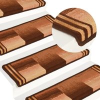 Vidaxl - Stufenmatten Selbstklebend 5 Stk. 65x21x4 cm Braun 790285 von VIDAXL