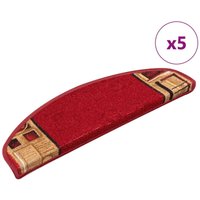 Vidaxl - Stufenmatten Selbstklebend 5 Stk. 65x21x4 cm Rot 207868 Vidaxl - Stufenmatten Selbstklebend 5 Stk. 65x21x4 cm Rot 207868 von VIDAXL