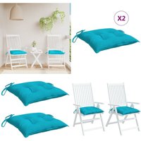 Stuhlkissen 2 Stk. Türkis 40x40x7 cm Stoff - Sitzkissen - Gartenkissen - Balkonkissen - Outdoorkissen - Zierkissen - Home & Living Stuhlkissen 2 Stk. Türkis 40x40x7 cm Stoff - Sitzkissen - Gartenkissen - Balkonkissen - Outdoorkissen - Zierkissen - Home & Living von VIDAXL