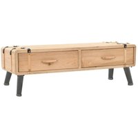 Bonnevie - TV-Schrank,TV-Möbel 110x33x35 cm Massivholz Tanne vidaXL von BONNEVIE