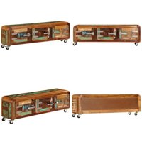 Vidaxl - TV-Schrank 120x30x37 cm Altholz Massiv - Holz Sideboard - Vintage Tv Stand - Antik Möbel - Altholzmöbel - Industrie Stil - Home & Living von VIDAXL