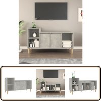 Vidaxl - TV-Schrank Betongrau 100x35x55 cm Holzwerkstoff - tv Schrank - Holzwerkstoff - Eukalyptus - Wohnwand - Media Regal Vidaxl - TV-Schrank Betongrau 100x35x55 cm Holzwerkstoff - tv Schrank - Holzwerkstoff - Eukalyptus - Wohnwand - Media Regal von VIDAXL