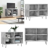 Vidaxl - TV-Schrank Betongrau 69,5x30x50 cm Holzwerkstoff - tv Schrank - Holz Sideboard - Regal Grau - Wohnzimmer Dekoration - Fernseher Standregal Vidaxl - TV-Schrank Betongrau 69,5x30x50 cm Holzwerkstoff - tv Schrank - Holz Sideboard - Regal Grau - Wohnzimmer Dekoration - Fernseher Standregal von VIDAXL