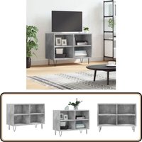 TV-Schrank Betongrau 69,5x30x50 cm Holzwerkstoff - tv Schrank - Holz Sideboard - Regal Grau - Wohnzimmer Dekoration - Fernseher Standregal TV-Schrank Betongrau 69,5x30x50 cm Holzwerkstoff - tv Schrank - Holz Sideboard - Regal Grau - Wohnzimmer Dekoration - Fernseher Standregal von VIDAXL