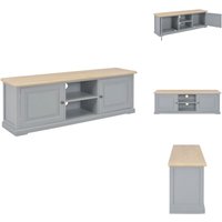 Vidaxl - TV-Schrank Grau 120x30x40 cm Holz - Fernsehschränkchen - TV-Stand - Wohnzimmerschrank - Möbelstück - Grau von VIDAXL