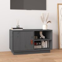 Vidaxl - TV-Schrank Grau 70x34x40 cm Massivholz Kiefer Vidaxl - TV-Schrank Grau 70x34x40 cm Massivholz Kiefer von VIDAXL