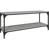Vidaxl - TV-Schrank Grau Sonoma 100x33x41 cm Holzwerkstoff und Stahl von VIDAXL