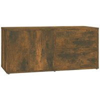 Bonnevie - TV-Schrank,TV-Möbel Räuchereiche 80x34x36 cm Holzwerkstoff vidaXL von BONNEVIE