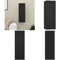 Vidaxl - TV-Schrank Schwarz 30,5x30x90 cm Holzwerkstoff - tv Schrank - Hängender tv Schrank - Holzwerkstoff Möbel - Wohnwand Regal - Schwarz - Home & Vidaxl - TV-Schrank Schwarz 30,5x30x90 cm Holzwerkstoff - tv Schrank - Hängender tv Schrank - Holzwerkstoff Möbel - Wohnwand Regal - Schwarz - Home & von VIDAXL