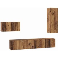 Vidaxl - TV-Schrank-Set 4 pcs Altholz 30,5 x 30 x 90 cm Holzwerkstoff Vidaxl - TV-Schrank-Set 4 pcs Altholz 30,5 x 30 x 90 cm Holzwerkstoff von VIDAXL