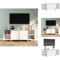 Vidaxl - TV-Schrank Weiß 130x35x50 cm Holzwerkstoff - TV-Schrank - Lowboard - Holzmöbel - Fernsehtisch - Weißer TV-Stand von VIDAXL