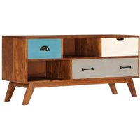 Vidaxl - TV-Schrank mit 3 Schubladen 110x35x50 cm Massivholz Akazie Vidaxl - TV-Schrank mit 3 Schubladen 110x35x50 cm Massivholz Akazie von VIDAXL