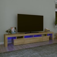 Vidaxl - TV-Schrank mit LED-Leuchten Sonoma-Eiche 230x36,5x40 cm Vidaxl - TV-Schrank mit LED-Leuchten Sonoma-Eiche 230x36,5x40 cm von VIDAXL