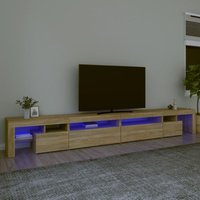 Vidaxl - TV-Schrank mit LED-Leuchten Sonoma-Eiche 290x36,5x40 cm Vidaxl - TV-Schrank mit LED-Leuchten Sonoma-Eiche 290x36,5x40 cm von VIDAXL