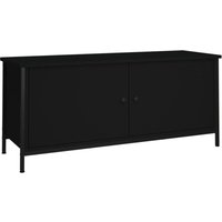 Vidaxl - TV-Schrank mit Türen Schwarz 102x35x45 cm Holzwerkstoff von VIDAXL