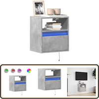TV-Wandschrank mit LED-Beleuchtung Betongrau 41x31x45 cm - Vidaxl TV-Wandschrank mit LED-Beleuchtung Betongrau 41x31x45 cm - Vidaxl von VIDAXL
