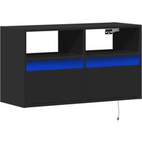 Vidaxl - TV-Wandschrank mit LED-Beleuchtung Schwarz 80x31x45 cm Vidaxl - TV-Wandschrank mit LED-Beleuchtung Schwarz 80x31x45 cm von VIDAXL