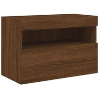 Vidaxl - TV-Wandschrank mit LED-Leuchten Braun Eichen-Optik 60x30x40 cm Vidaxl - TV-Wandschrank mit LED-Leuchten Braun Eichen-Optik 60x30x40 cm von VIDAXL